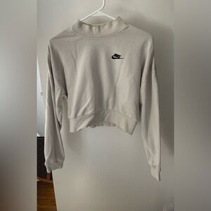 Nike Cream Cropped Sweater